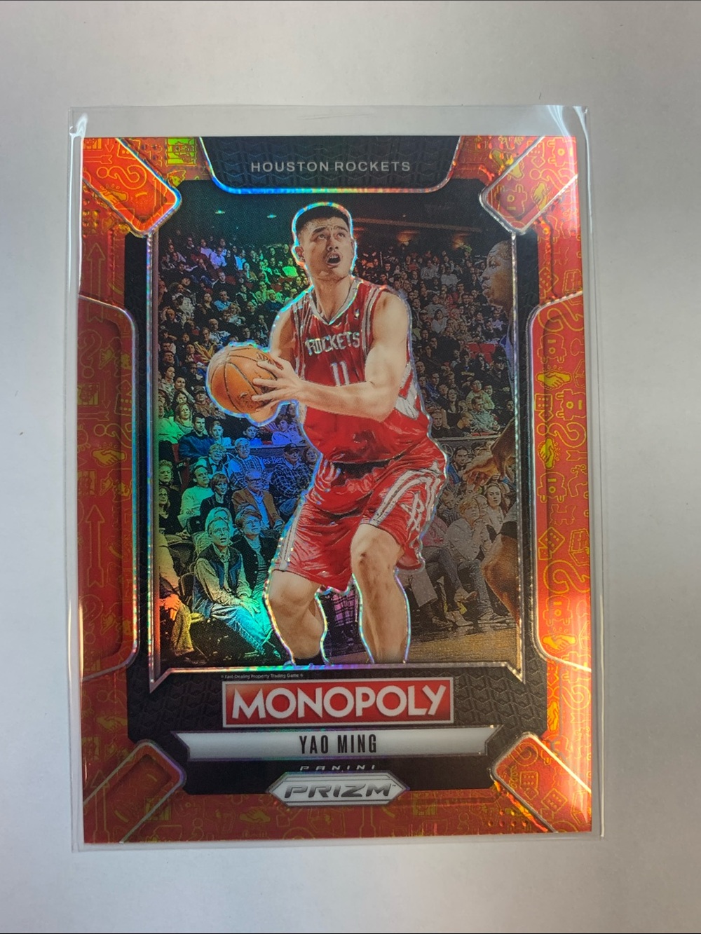Panini Prizm Monopoly Yao Ming Red Holo Basketball Card